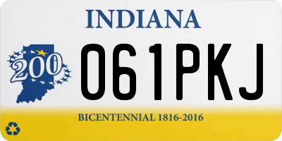 IN license plate 061PKJ