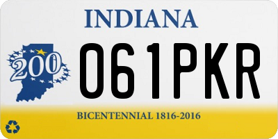 IN license plate 061PKR