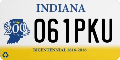 IN license plate 061PKU