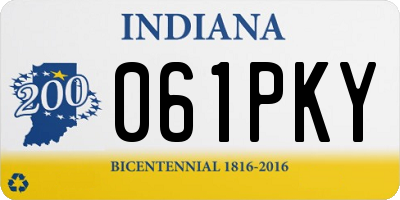 IN license plate 061PKY