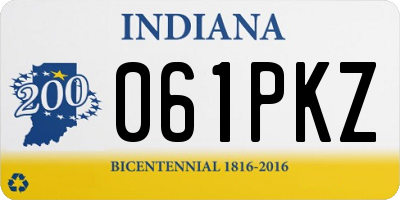 IN license plate 061PKZ