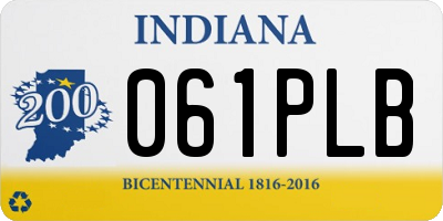 IN license plate 061PLB