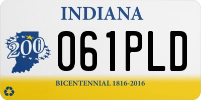 IN license plate 061PLD