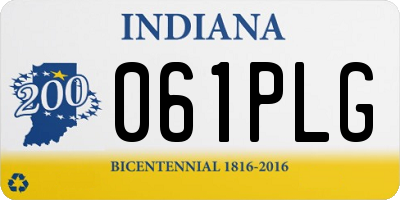 IN license plate 061PLG
