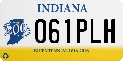 IN license plate 061PLH