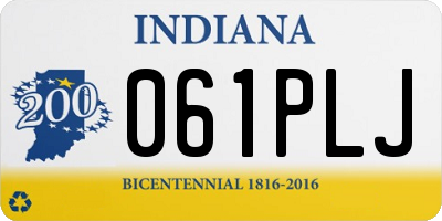 IN license plate 061PLJ