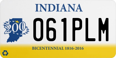 IN license plate 061PLM