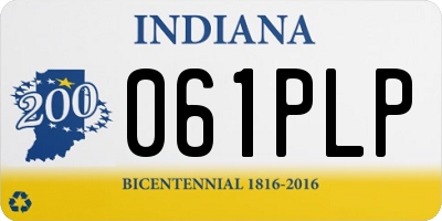 IN license plate 061PLP