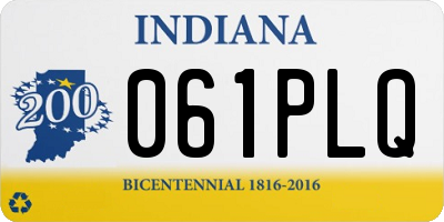 IN license plate 061PLQ