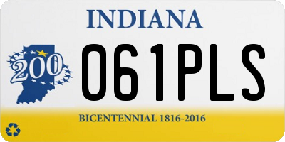 IN license plate 061PLS