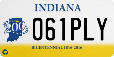 IN license plate 061PLY