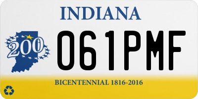IN license plate 061PMF