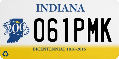 IN license plate 061PMK