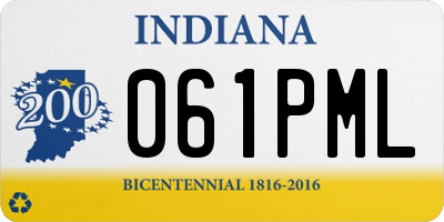 IN license plate 061PML