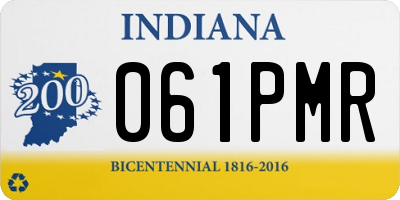 IN license plate 061PMR