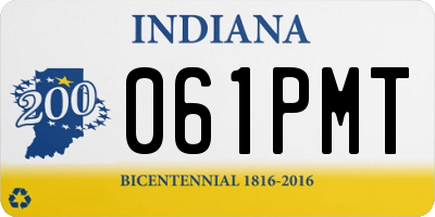 IN license plate 061PMT