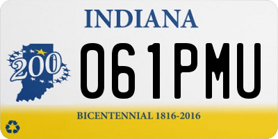 IN license plate 061PMU