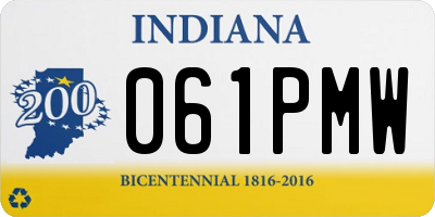 IN license plate 061PMW