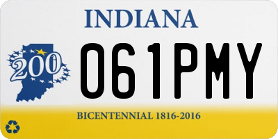 IN license plate 061PMY
