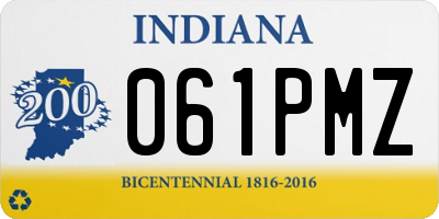 IN license plate 061PMZ