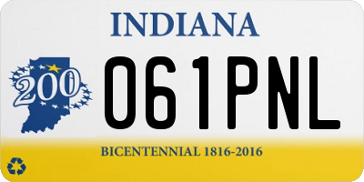 IN license plate 061PNL