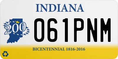 IN license plate 061PNM