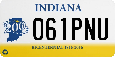IN license plate 061PNU