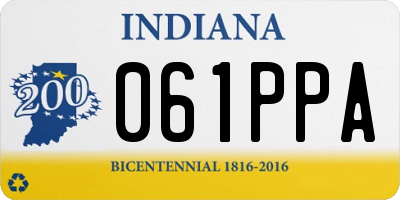 IN license plate 061PPA