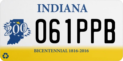 IN license plate 061PPB