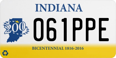 IN license plate 061PPE