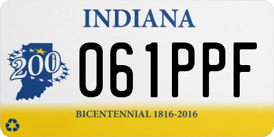 IN license plate 061PPF