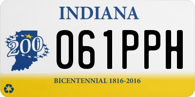 IN license plate 061PPH
