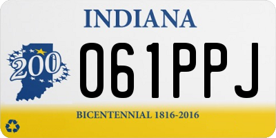 IN license plate 061PPJ