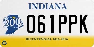 IN license plate 061PPK