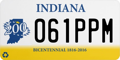 IN license plate 061PPM