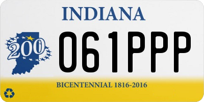 IN license plate 061PPP