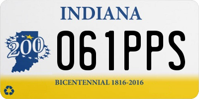 IN license plate 061PPS