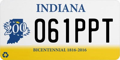 IN license plate 061PPT