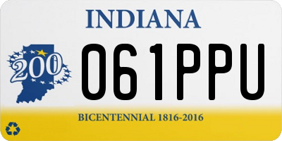 IN license plate 061PPU