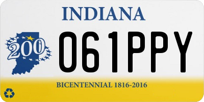 IN license plate 061PPY