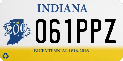 IN license plate 061PPZ