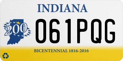 IN license plate 061PQG