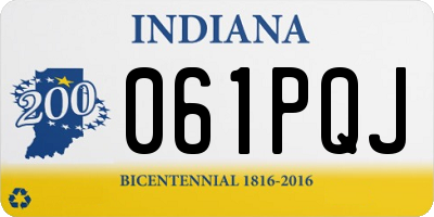 IN license plate 061PQJ
