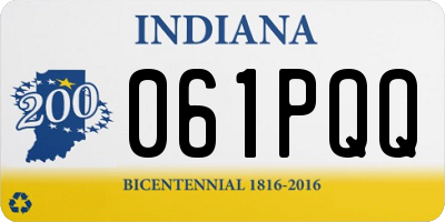 IN license plate 061PQQ