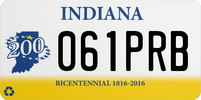 IN license plate 061PRB