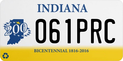 IN license plate 061PRC