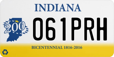 IN license plate 061PRH