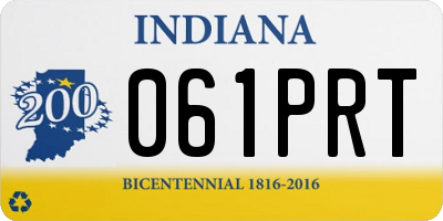 IN license plate 061PRT