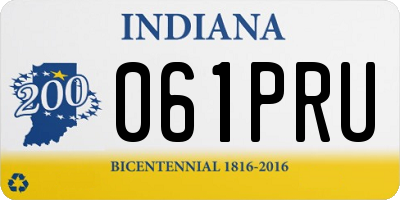 IN license plate 061PRU