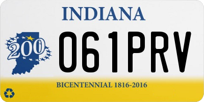 IN license plate 061PRV
